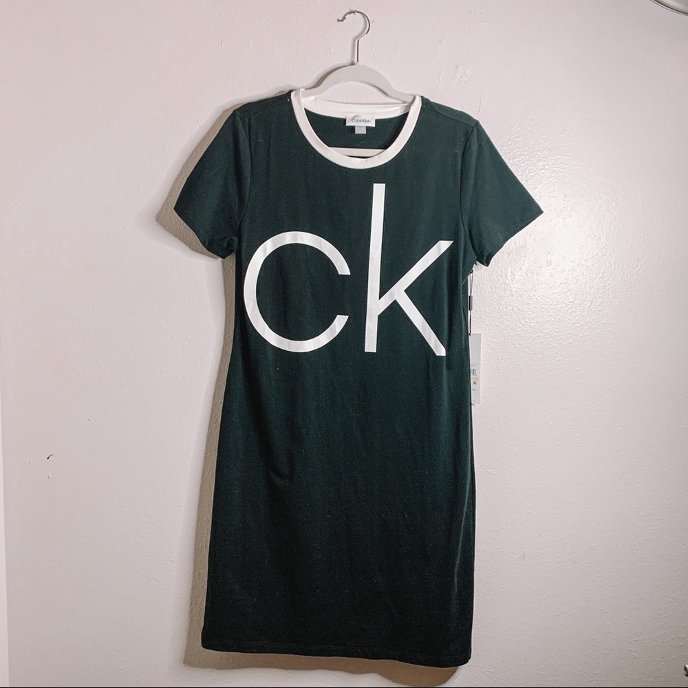 Calvin Klein T-Shirt Dress with CK logo